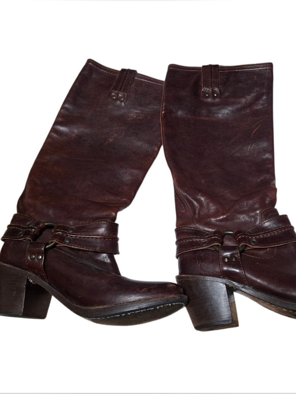 Frye Carmen Harness Tall Boots (Size 9)